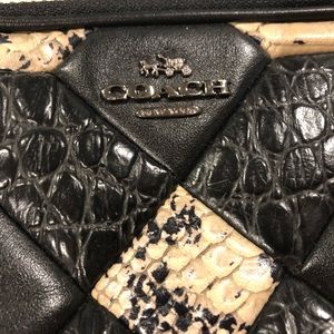 NWOT COACH SNAKE SKIN SHOULDER BAG
